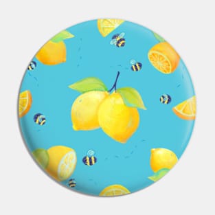 Lemons and bees Pin