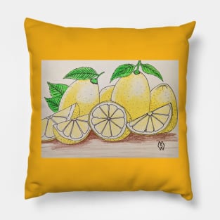 Lemons study Pillow