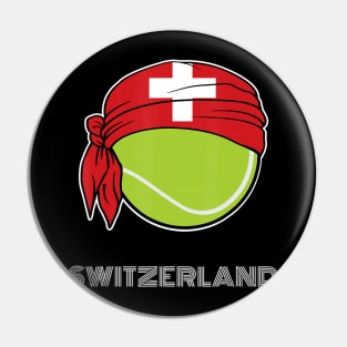 Switzerland Mens Tennis Swiss Players, Fans or Coach Pin