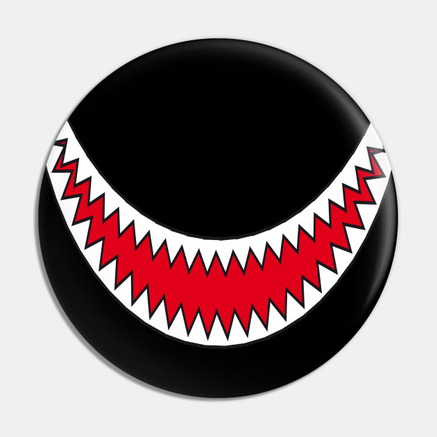 Download Halloween Shark Smile With Teeth - Teeth - Pin | TeePublic