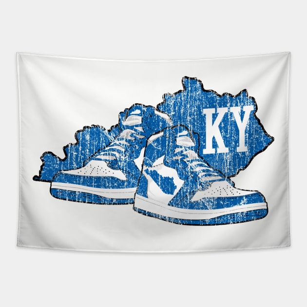Kentucky Vintage Basketball Shoes Tapestry by KentuckyYall