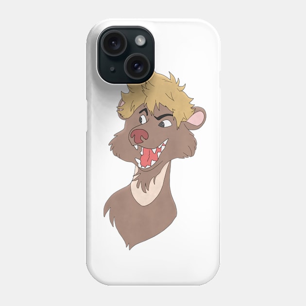 Anthro ferret face Phone Case by Veleno