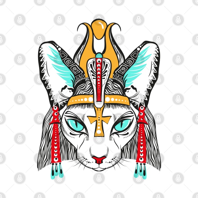 nefertiti queen cat by Marysha_art