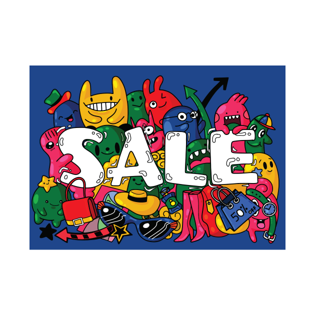 SALE banner template design by 9georgeDoodle