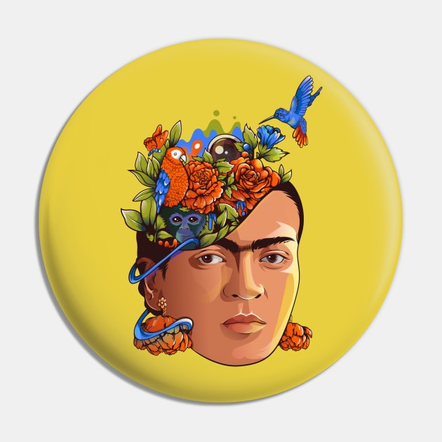 Frida Kahlo Pin by Harsimran_sain