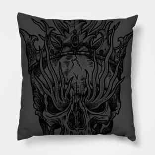 Crowned Skull Pillow