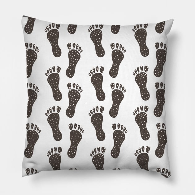 Foot Step pattern Pillow by Countryside