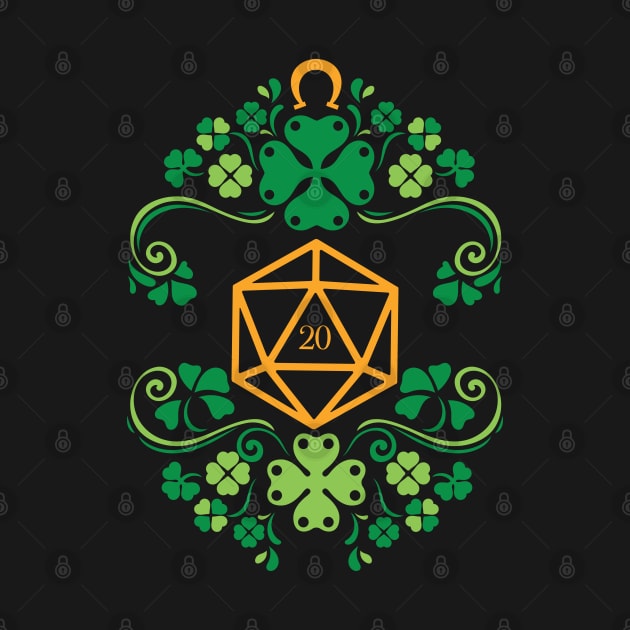 Lucky D20 Critical Hit of Saint Patrick by pixeptional