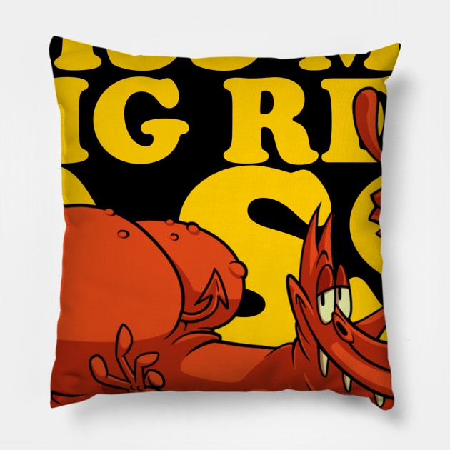 Red Ass Pillow by CsrJara / Perronegro Clothing