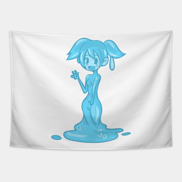 Slime Anime Girl Tapestry by Nicheek