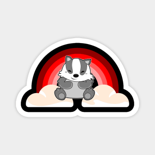 Badger Comic Rainbow Magnet