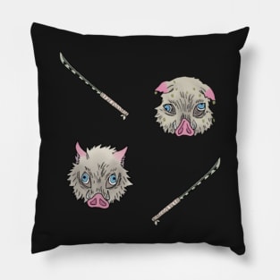 Boar with Swords Pillow