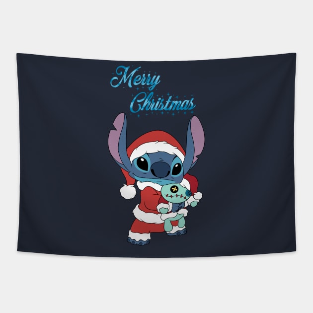 Merry Christmas Stitch Tapestry by Nykos