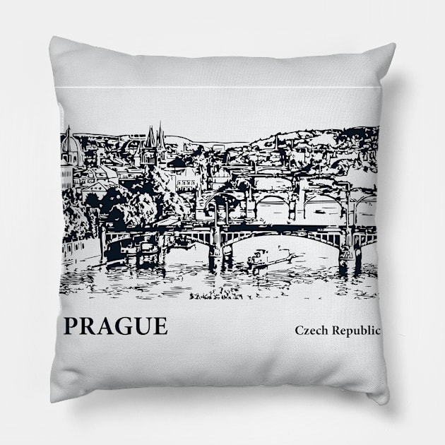 Prague - Czech Republic Pillow by Lakeric