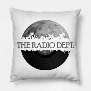 The Radio Dept moon vinyl Pillow