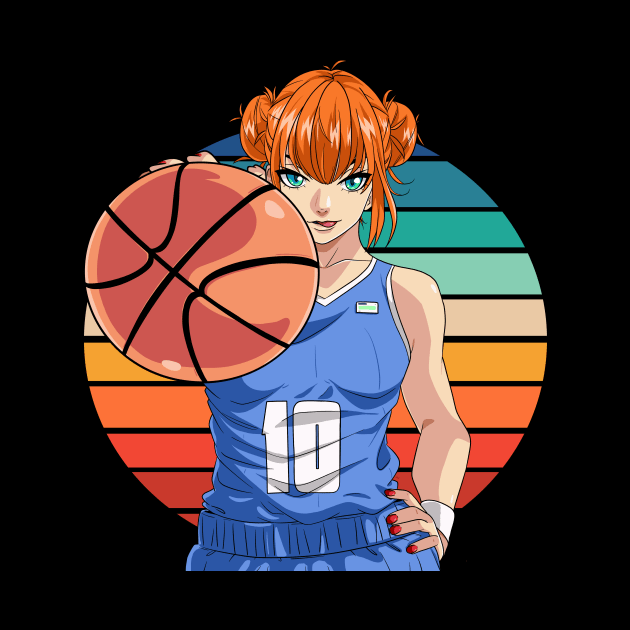 Female Basketball Player Hoops Girl Athlete by Noseking