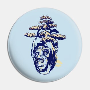 Bonsai Monkey Pin