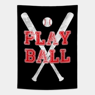 Play Ball Baseball Tapestry