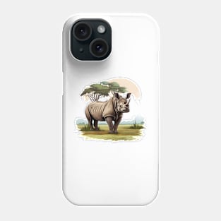 Rhino Love Phone Case
