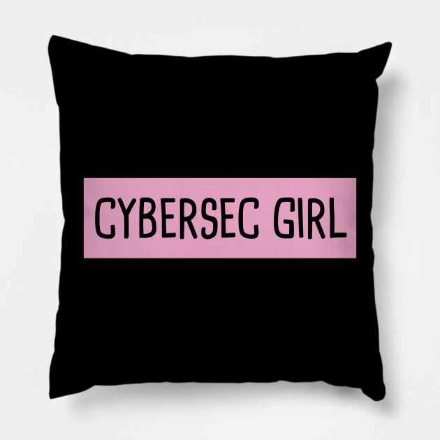 Cyber Sec Girl Pillow by orlumbustheseller