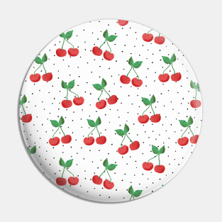 Cherries on Dots Pin