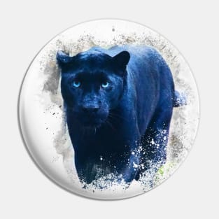 Panther Animal Wildlife Jungle Nature Adventure Free Travel Digital Painting Pin