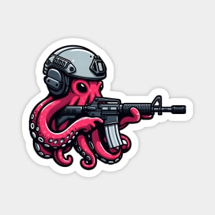 Tactical Octopus Adventure Tee: Where Intelligence Meets Style Magnet