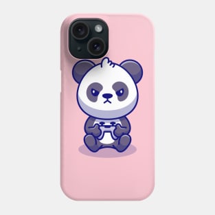 Cute Panda Gaming Cartoon Phone Case