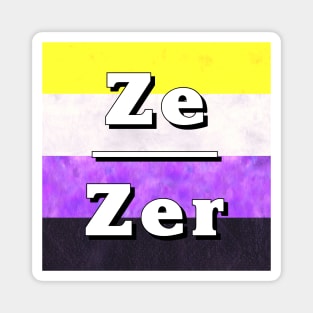 Ze-Zir Pronouns: Non-Binary Magnet