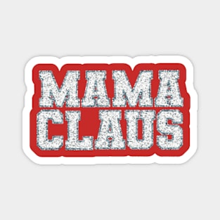 Mama claus faux sequin shimmer Magnet