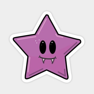 Cute Purple Vampire Star V2 Magnet