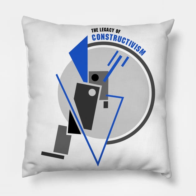 The legacy of constructivism. Pillow by BumbleBambooPrints