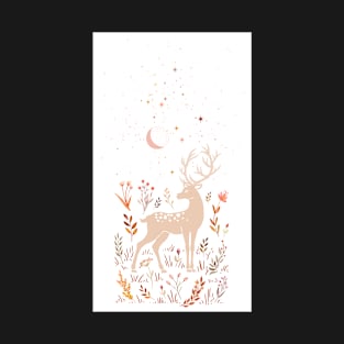 Winter Deer Christmas Celestes Studio© T-Shirt