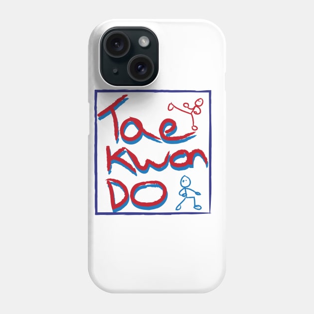 Taekwondo Box Logo Phone Case by SpinningKickTKD