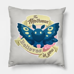 The Mothman Believes in You Pillow