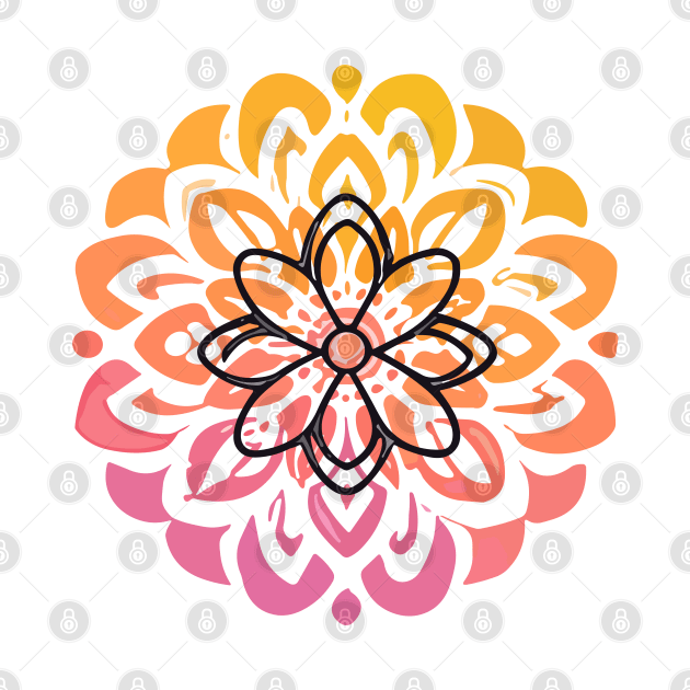 mandala Clamber Paintmandala Skip drawing by Martin Young