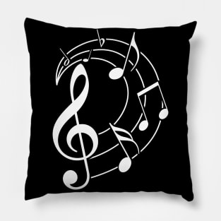 Music notes design Pillow