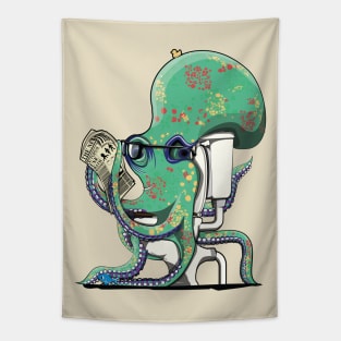 Octopus on the Toilet Tapestry