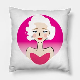 Marilyn in Pink Pillow