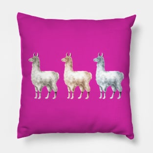 Three Llama Pillow