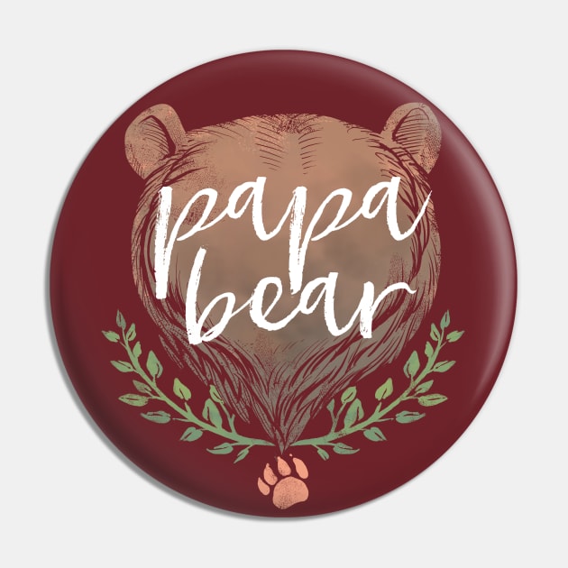 Papa Bear Pin by Medusa Dollmaker