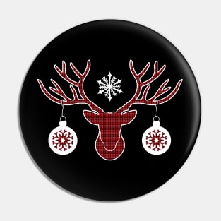 Deer Design-Merry Christmas Design Shirts Pin