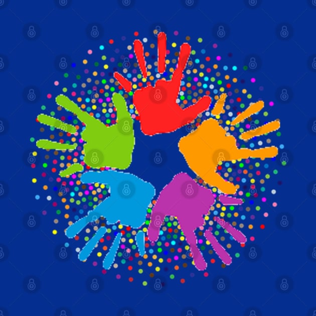 Unity Multi-Color Open Hands by screamingfool