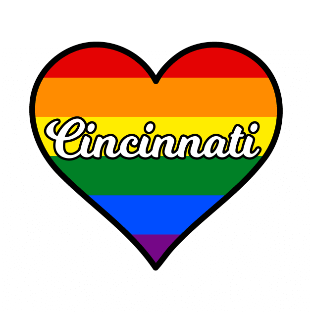 Cincinnati Ohio Gay Pride Heart by fearcity