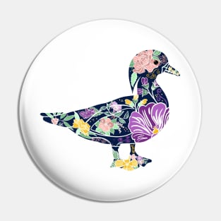 Floral Duck Pin