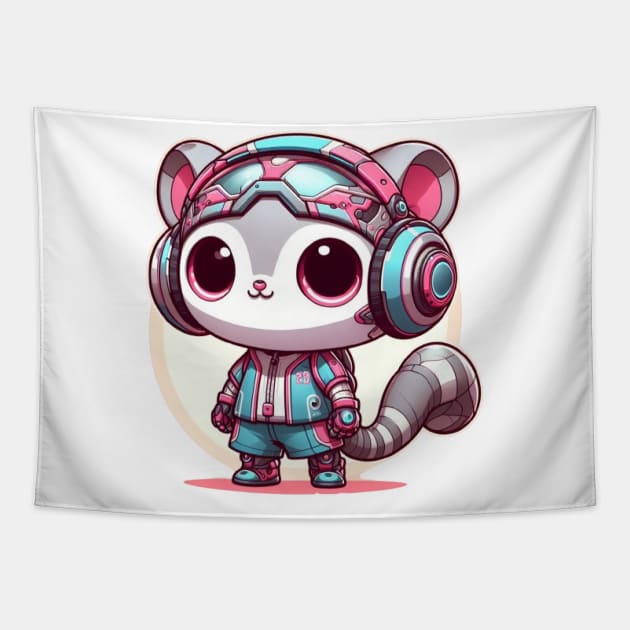 Futuristic kawaii Tapestry by sonnycosmics