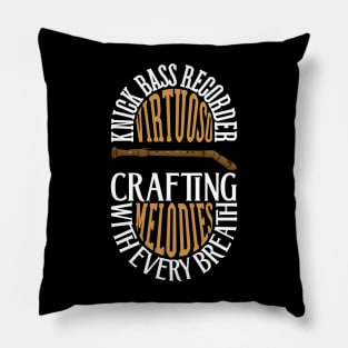 Flute Virtuoso - Knick Bass Recorder Pillow