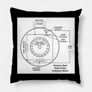 Reactor Start Split-Phase Induction Motor Diagram Pillow