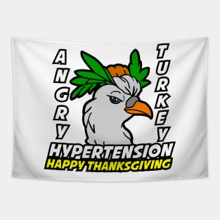 Angry Turkey - Happy Thanksgiving Tapestry