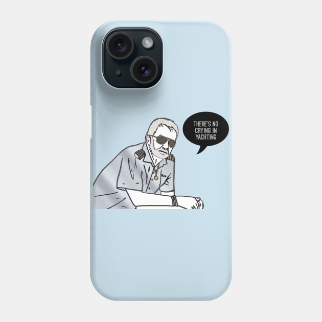 There's no crying in yachting Phone Case by Katsillustration